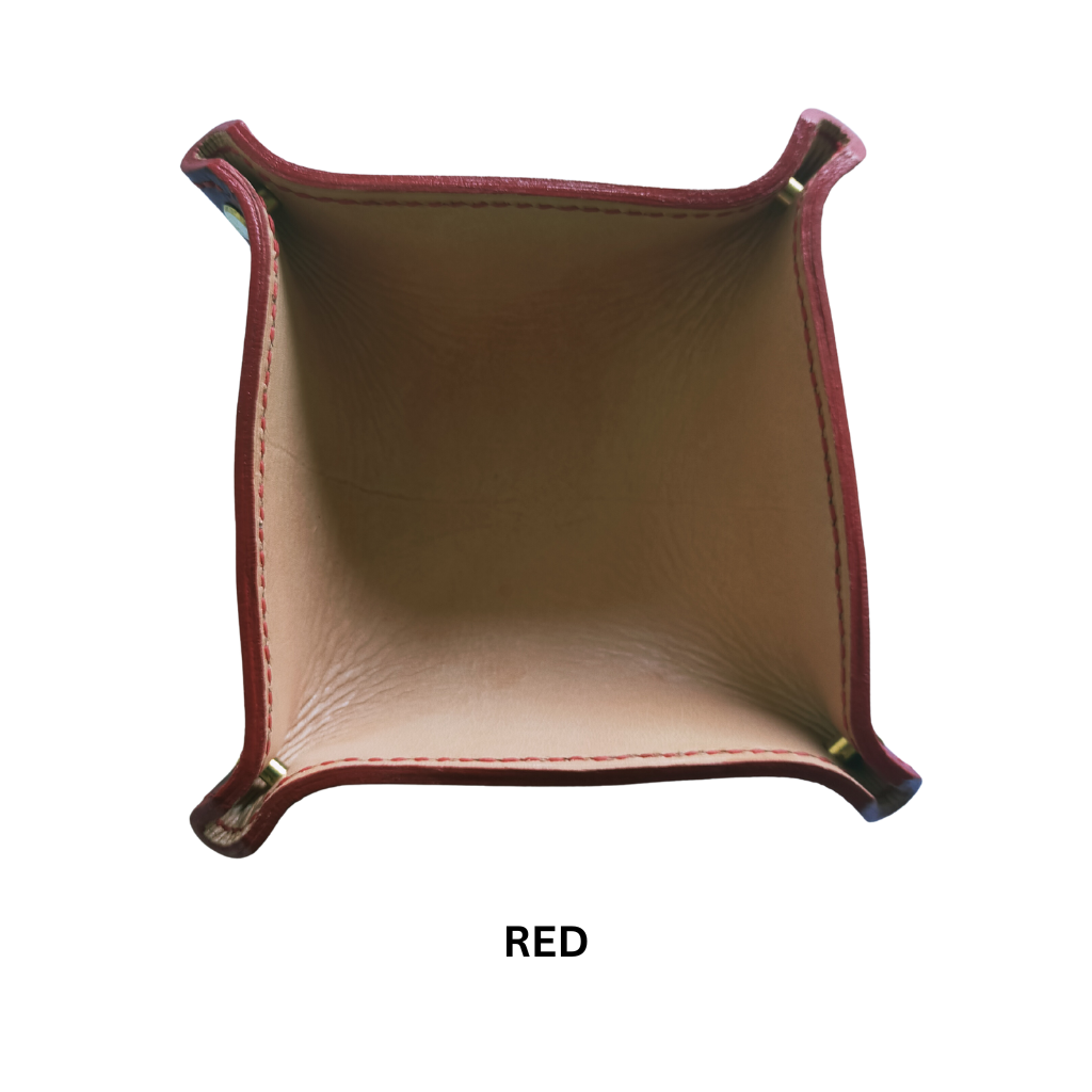 Handcrafted Leather Tray Organiser – Stylish & Functional Desk Accessory Artisankraftstudio
