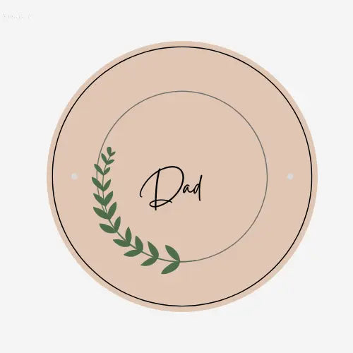 Handcrafted personalized leather coaster with embossing